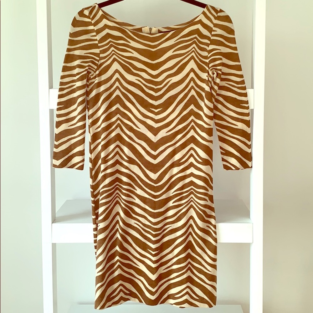 J Crew Leopard print  knit dress